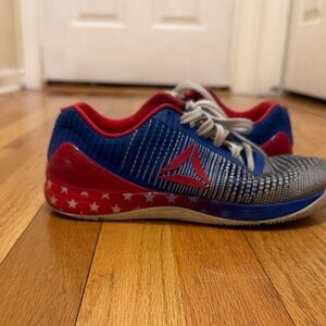 Reebok Women’s Starry Blue and Red Sneakers